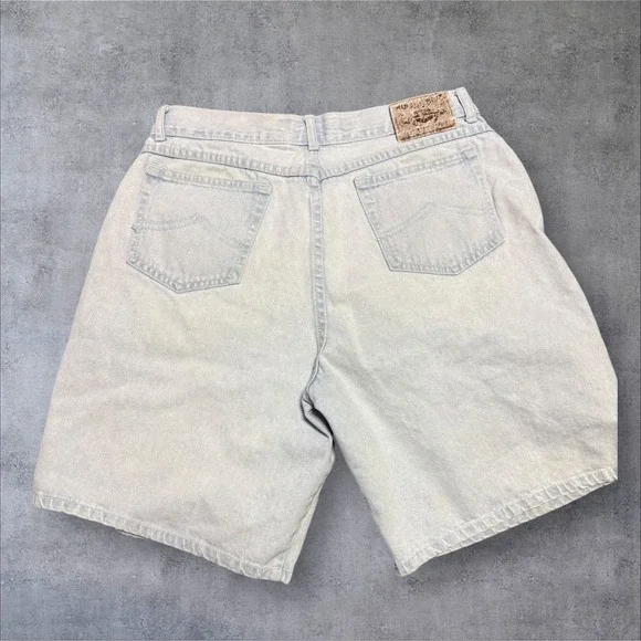 Vintage Bugle Boy Shorts Men 33 Y2K Carpenter Jorts Baggy‎ Skater Acid Washed - Picture 2 of 9